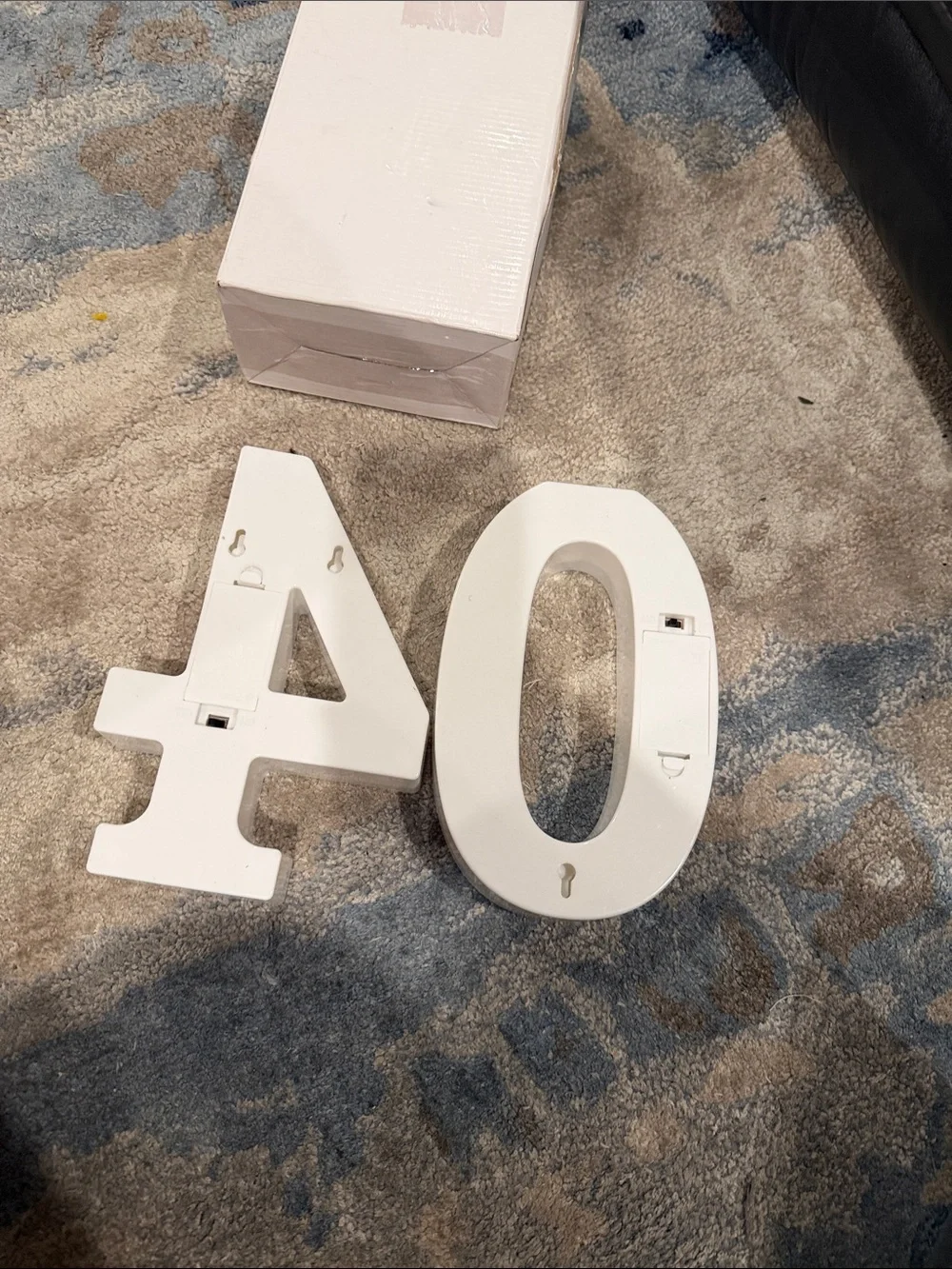 Classic White Marquee Number 40 Light-Up Sign - Brand: